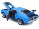1970 Ford Mustang Mach 1 428 Blue with Black Stripes "Special Edition" 1/18 Diecast Model Car by Maisto
