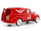 1940 Ford Sedan Cargo Van Red "Pause... Go Refreshed Coca-Cola" with Vending Machine Accessory 1/24 Diecast Model Car by Motor City Classics