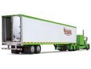Peterbilt 389 with 63" Flat-Top Sleeper and 53' Utility Trailer "Hallahan Transport" Green "Big Rigs" Series 1/64 Diecast Model by DCP/First Gear