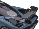Mclaren Senna Vision Victory Gray and Black with Carbon Accents 1/18 Model Car by Autoart