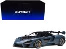 Mclaren Senna Vision Victory Gray and Black with Carbon Accents 1/18 Model Car by Autoart