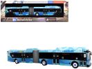 New Flyer Xcelsior XD60 Articulated Bus "MTA New York - LaGuardia Link" Blue with Graphics Limited Edition 1/87 (HO) Diecast Model by Iconic Replicas
