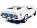 1972 Ford Mustang Sprint White with Blue Stripes "Class of 1972" "American Muscle" Series 1/18 Diecast Model Car by Auto World