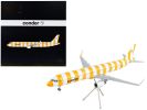 Airbus A321 Commercial Aircraft "Condor Airlines" White and Orange Striped "Gemini 200" Series 1/200 Diecast Model Airplane by GeminiJets
