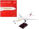 Boeing 777-300ER Commercial Aircraft "Emirates Airlines" White with Striped Tail "Gemini 200" Series 1/200 Diecast Model Airplane by GeminiJets