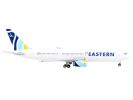 Boeing 767-300ER Commercial Aircraft "Eastern Airlines" White with Striped Tail 1/400 Diecast Model Airplane by GeminiJets