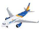 Airbus A319 Commercial Aircraft "Allegiant Air" White and Blue with Graphics 1/400 Diecast Model Airplane by GeminiJets