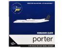Bombardier Q400 Commercial Aircraft "Porter Airlines" (C-GKQC) White with Dark Blue Tail 1/400 Diecast Model Airplane by GeminiJets