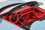 2019 Porsche 911 (991.2) Speedster Light Blue with Red Interior 1/18 Model Car by GT Spirit