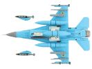 Lockheed F-16C Fighting Falcon Fighter Aircraft "What If? Scheme" Ukrainian Air Force "Air Power Series" 1/72 Diecast Model by Hobby Master