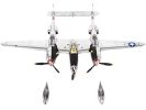 Lockheed P-38J Lightning Fighter Plane "Major Thomas McGuire U.S. Army Air Force 431st Fighter Squadron" (1944) 1/72 Diecast Model by JC Wings