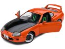 1993 Toyota Supra MK4 (A80) RHD (Right Hand Drive) Orange Metallic with Black Hood 1/18 Diecast Model Car by Solido