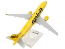 Airbus A320neo Commercial Aircraft with Wi-Fi Dome "Spirit Airlines" (N320NK) Yellow (Snap-Fit) 1/150 Plastic Model by Skymarks