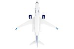 Airbus A220-300 Commercial Aircraft with Landing Gear "JetBlue Airways" (N3044J) White with Blue Tail (Snap-Fit) 1/100 Plastic Model by Skymarks