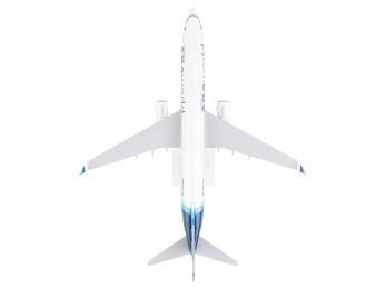 Boeing 737-900 Commercial Aircraft "Alaska Airlines - One World" (N487AS) White with Blue Tail (Snap-Fit) 1/130 Plastic Model by Skymarks