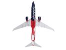 Boeing 737-800 Commercial Aircraft "Southwest Airlines - Freedom One" (N500WR) USA Flag Livery (Snap-Fit) 1/130 Plastic Model by Skymarks