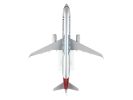 Airbus A321 Commercial Aircraft "American Airlines - Medal of Honor" (N167AN) Gray with Red and Blue Tail (Snap-Fit) 1/150 Plastic Model by Skymarks