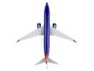 Boeing 737 MAX 8 Commercial Aircraft "Southwest Airlines" (N872CB) Blue with Red and Orange Stripes (Snap-Fit) 1/130 Plastic Model by Skymarks