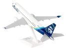 Embraer E175 Commercial Aircraft "Alaska Airlines - SkyWest Airlines" (N170SY) White with Blue Tail (Snap-Fit) 1/100 Plastic Model by Skymarks