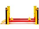 Adjustable Four Post Lift "MOPAR" Black and Yellow for 1/18 Scale Diecast Model Cars by Greenlight